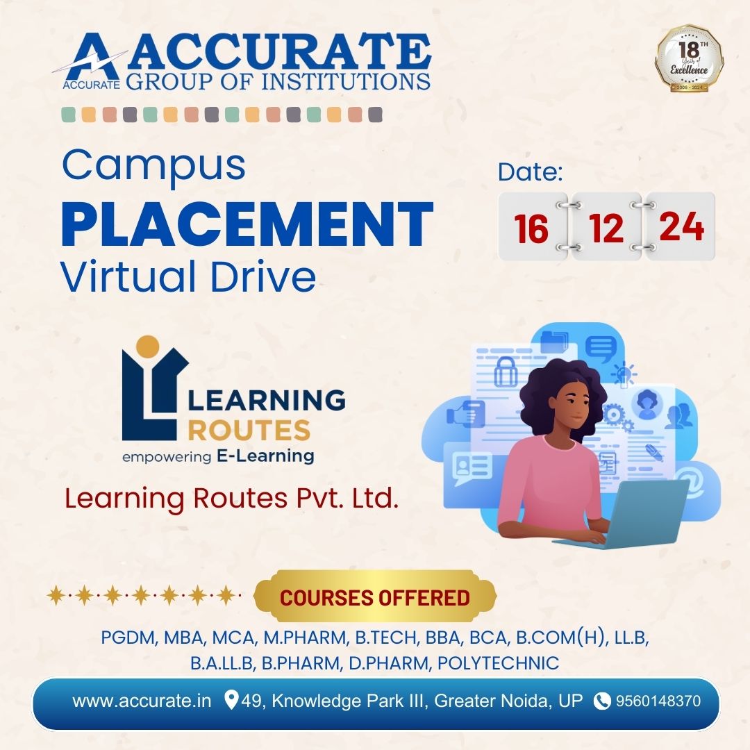 Campus Placement Virtual Drive by Accurate Group of Institutions